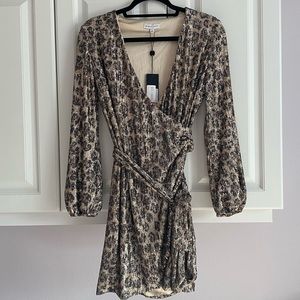 Leopard Print Wrap Dress